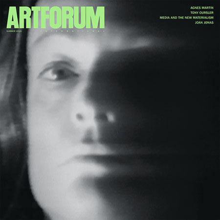 Joan Jonas on the cover of Artforum
