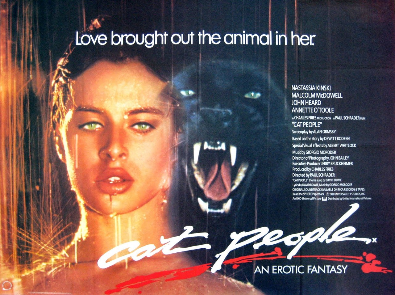 CAT PEOPLE POSTER 1982