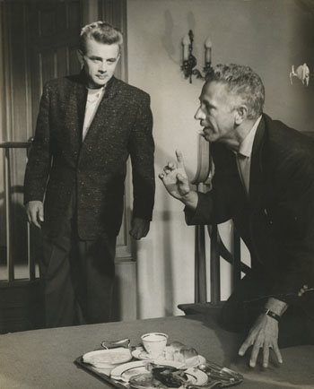 James Dean and Nicholas Ray