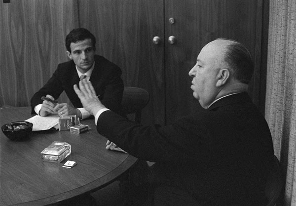 François Truffaut and Alfred Hitchcock
