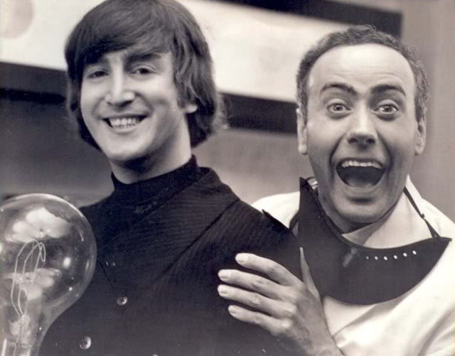 John Lennon and Victor Spinetti