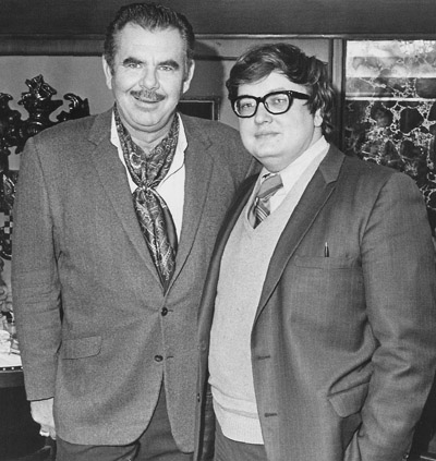 Russ Meyer and Roger Ebert in 1970