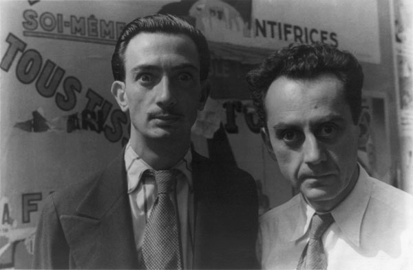 Salvador Dalí and Man Ray in 1934