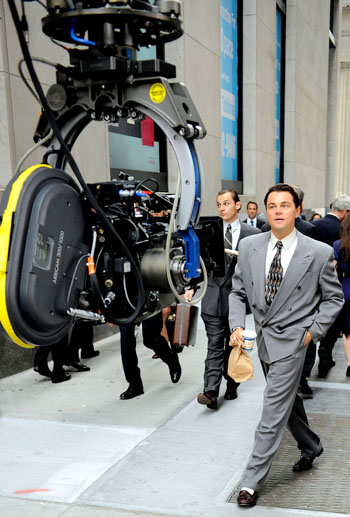 On the set of 'The Wolf of Wall Street'