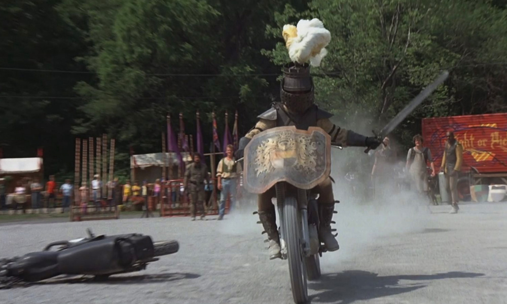 Knightriders (1981), jousting on motorcycles
